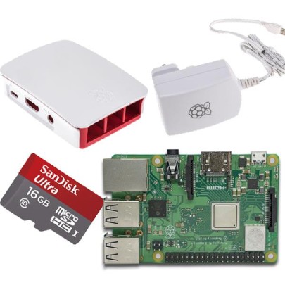 Raspberry Pi 3 B+ Starterkit weißes Bundle