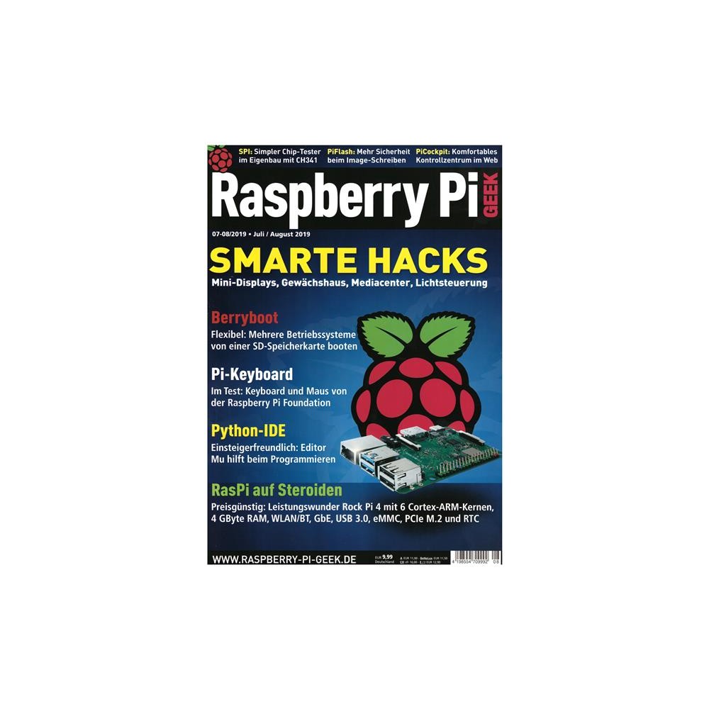 Raspberry Pi Geek Ausgabe 07 08 2019 Smarte Hacks Raspberry Pi So 10 18