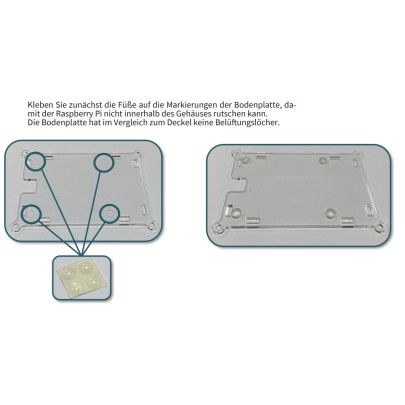 transparentes Acryl Gehäuse für Raspberry Pi 4