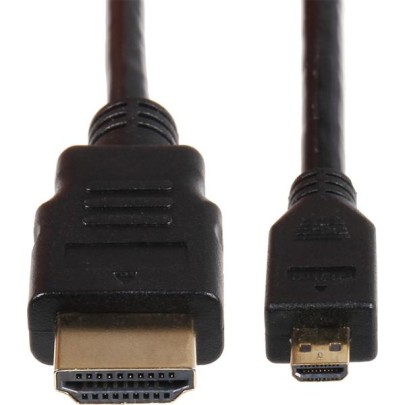 Micro HDMI zu HDMI Kabel schwarz 1,8 m