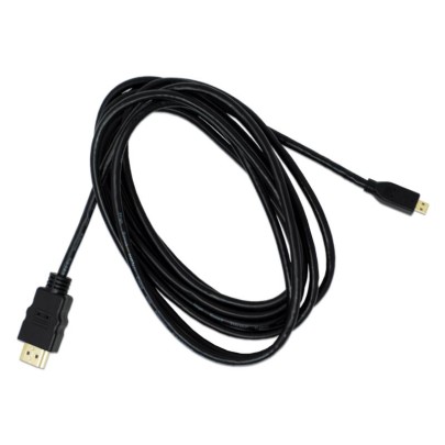 Micro HDMI zu HDMI Kabel schwarz 3,0 m