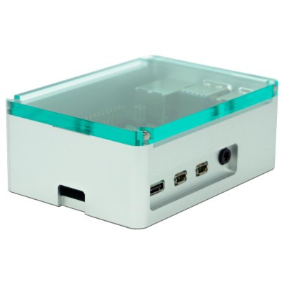 Anidees Raspberry Pi 4 Gehäuse Silber