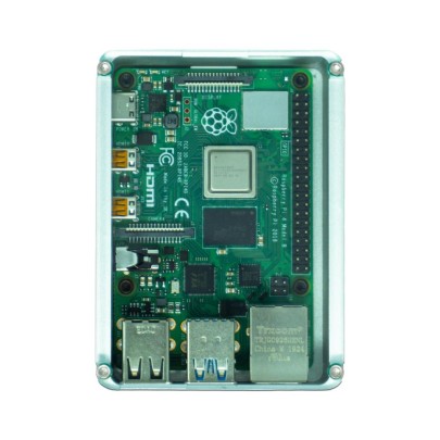 Anidees Raspberry Pi 4 Gehäuse Silber