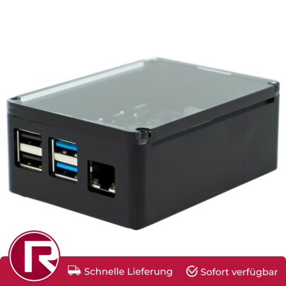 Anidees Raspberry Pi 4 Gehäuse Schwarz