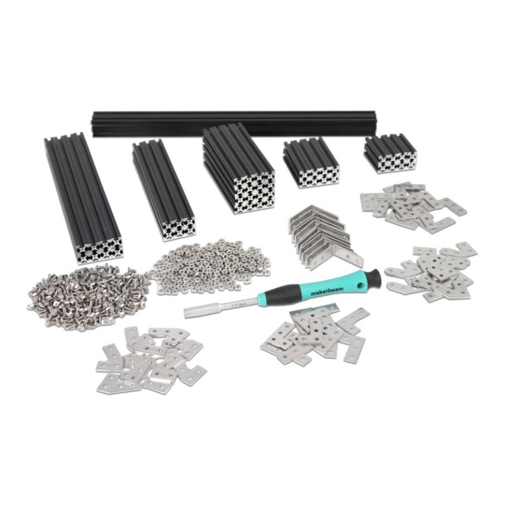 MakerBeam Standard Starterkit Schwarz