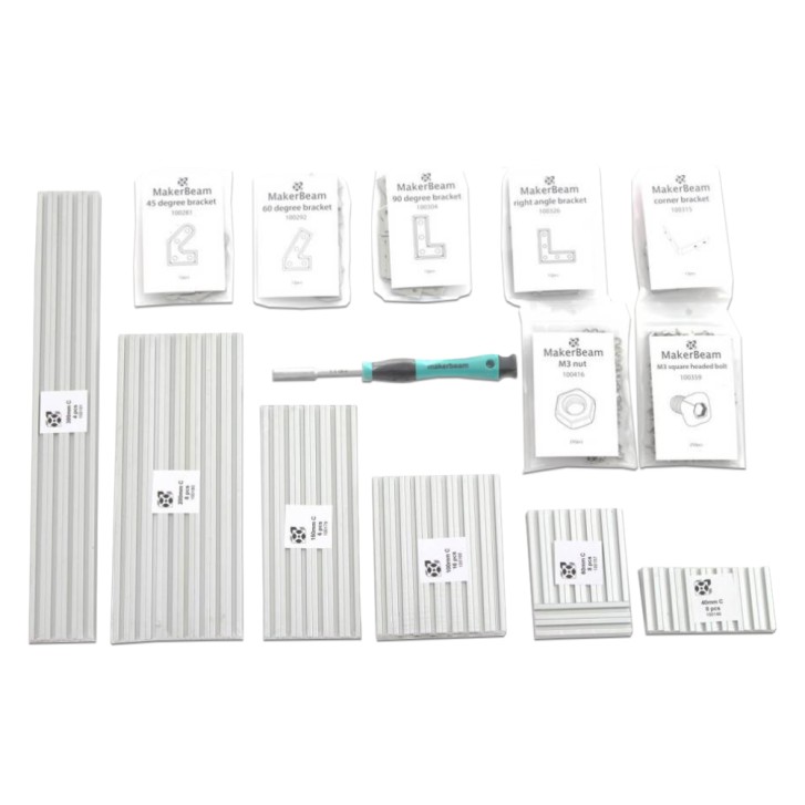 MakerBeam Standard Starterkit Silber