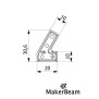 MakerBeam Verbinder 60 Grad 12 Stk.