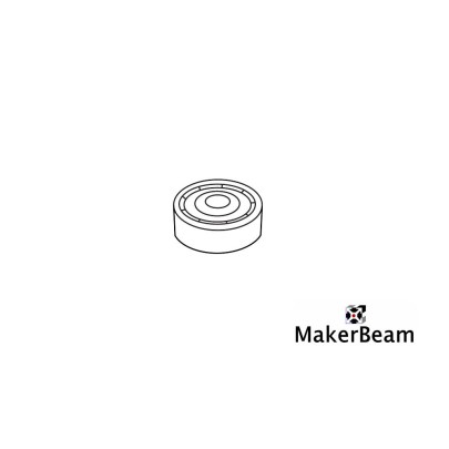 MakerBeam Kugellager und Schrauben, Muttern Set