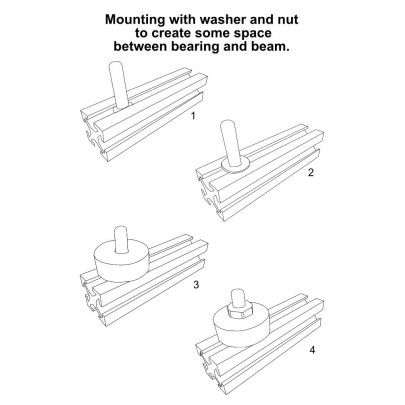 MakerBeam Kugellager und Schrauben, Muttern Set