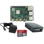 Raspberry Pi 4 Modell B Bundle offiz.Teile Grau/Schwarz RPi mit 2GB RAM Sandisk MicroSD 16GB