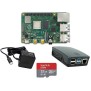 Raspberry Pi 4 Modell B Bundle offiz.Teile Grau/Schwarz RPi mit 2GB RAM Sandisk MicroSD 32GB