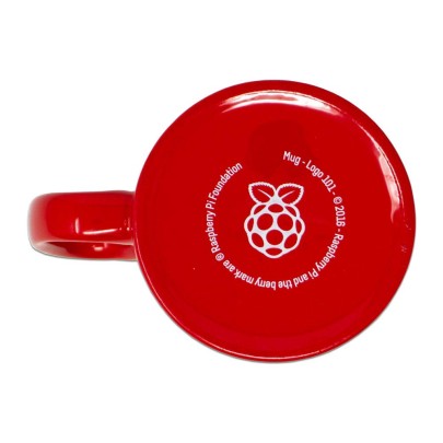 Kaffeetasse Raspberry Pi rot