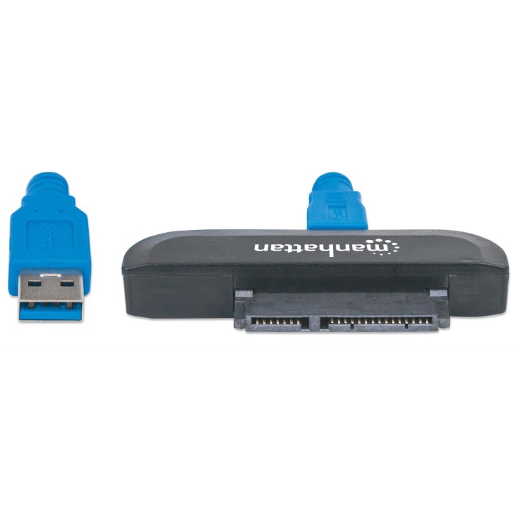 Manhattan USB 3.2 auf SATA-Adapter, Zum Anschluss von 2,5"-SATA-Festplatten an USB 3.0-Ports