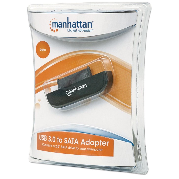 Manhattan USB 3.2 auf SATA-Adapter, Zum Anschluss von 2,5"-SATA-Festplatten an USB 3.0-Ports