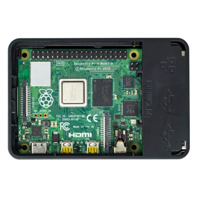 Raspberry Pi 4 Gehäuse, ABS Schwarz