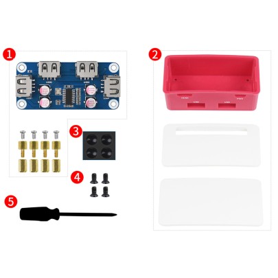 Raspberry Pi Zero USB Hub Gehäuse