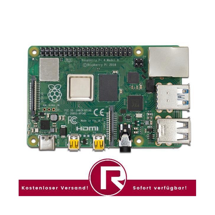 Raspberry Pi 4 Modell B 2GB SDRAM im Bundle