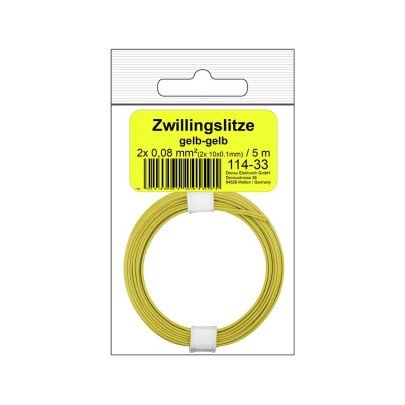 Zwillingslitze 2x 0,5 mm², 0,80 €