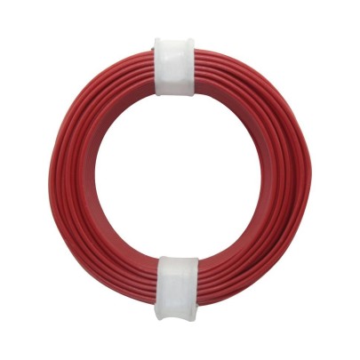 Kupferschalt Litze 0,08 mm² / 10 m / rot