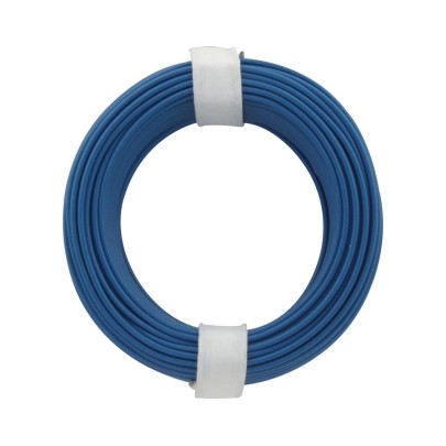 Kupferschalt Litze  0,14 mm² / 10 m / blau