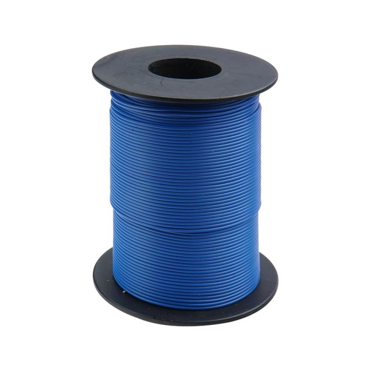 Kupferschalt Litze 0,14 mm² / 100m blau