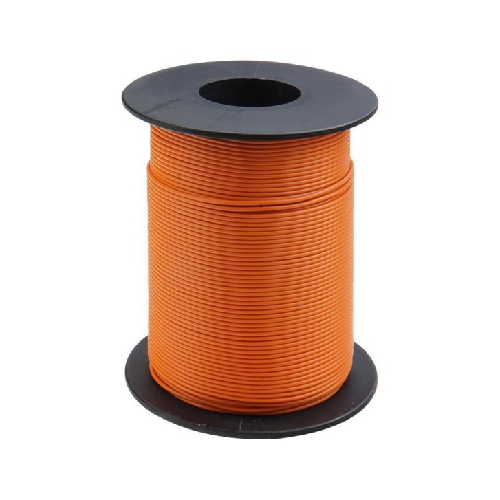 Kupferschalt Litze 0,14 mm² / 100m orange