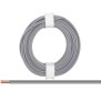 Zwillingslitze 0,14 mm&sup2; / 5 m grau-grau