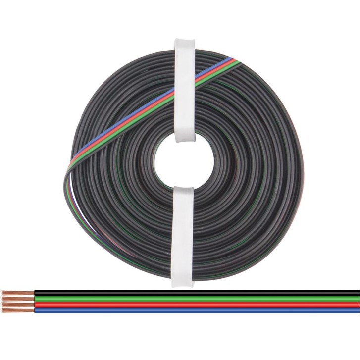 Vierlingslitze 0,25 mm² / 10 m für RGB LED Streifen