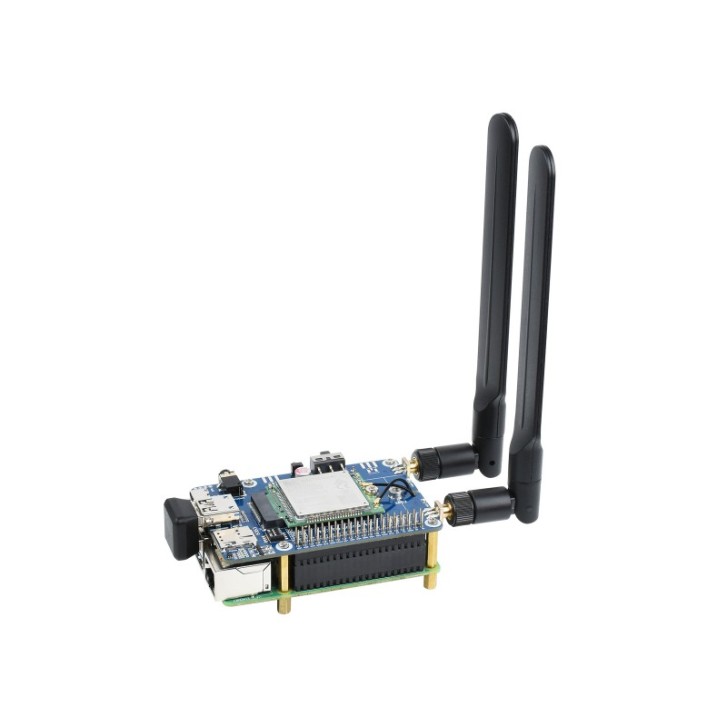 SIM7600G-H M.2 4G HAT Raspberry Pi, LTE CAT4 - 4G/3G/2G