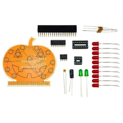 Halloween Kürbis Pi Lötset für Raspberry Pi (555 Timer)