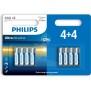 PHILIPS Ultra Alkaline - 4+4 x AAA Batterien