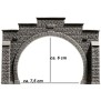 NOCH 34852 Tunnel-Portal 2-gleisig, 12,3 x 8,5 cm