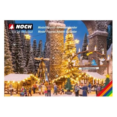 NOCH 45995 Figuren-Adventskalender 25 Figuren + Zubehör