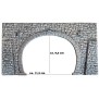 NOCH 58248 Tunnel-Portal 2-gleisig, 23,5 x 13 cm