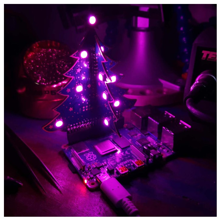 3D RGB Weihnachtsbaum für Raspberry Pi