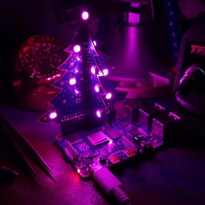 3D RGB Weihnachtsbaum für Raspberry Pi