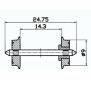 Roco 40194 DC-NEM-Normradsatz 2 St&uuml;ck