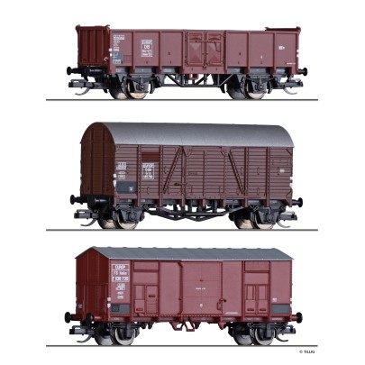 Tillig 1001 Güterwagenset der FS, ÖBB und DB