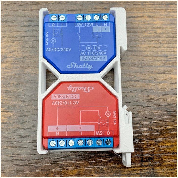 2fach Hutschienenhalter für Shelly Plus Serie
