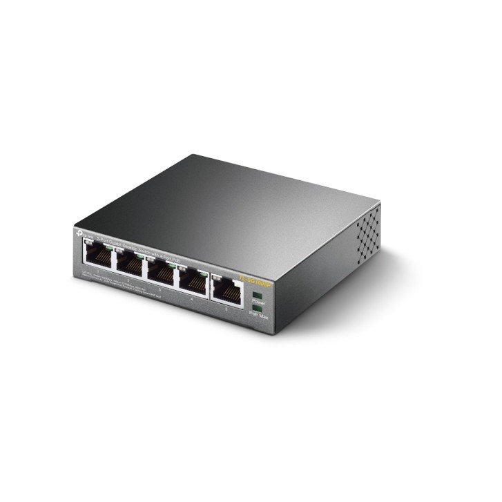 TP-Link 5-Port-10/100/1000Mbit/s-Desktop-Switch mit 4 PoE-Ports TL-SG1005P