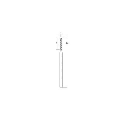 MICRO-Spiralbohrer (HSS-Stahl), 1,0 mm, 3 Stück