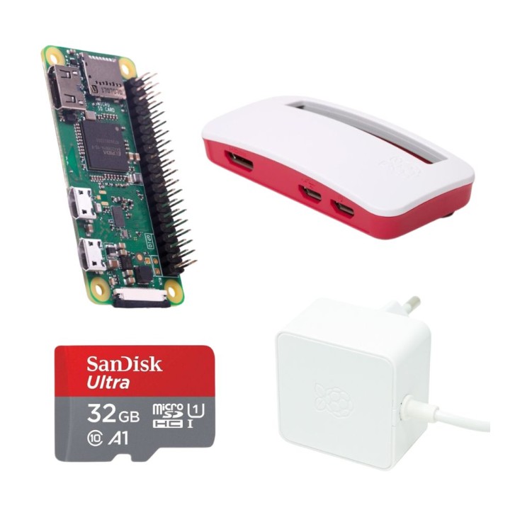 Raspberry Pi Zero WH Bundle inkl. NT, Gehäuse und SD Card