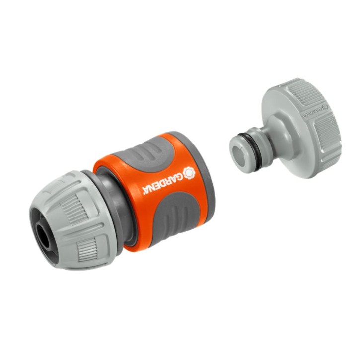 GARDENA Pumpen-Anschlußsatz, 13 mm (1/2"), Inhalt: 1 x Hahnstück, 1 x Schlauchstück