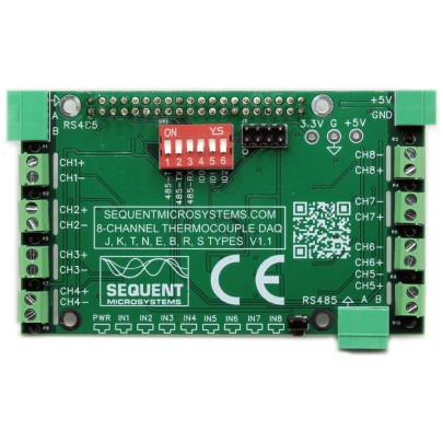 Acht Thermoelemente DAQ 8-Layer stapelbarer HAT für...