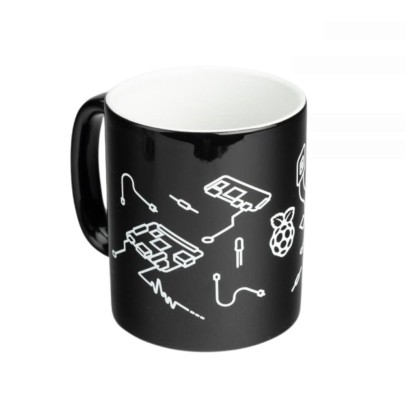 Raspberry Pi Schwarz Kaffeetasse