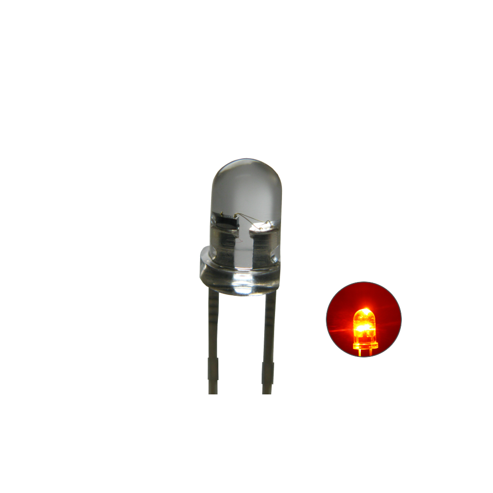 Schönwitz 50786 Blink LED mit Steuerung blinkend 3mm klar orange / am