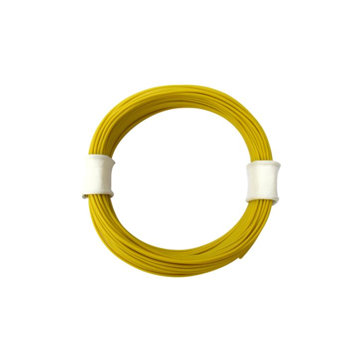 Schönwitz 50333 10 Meter Ring Miniaturkabel Litze hochflexibel LIFY 0,04mm² gelb