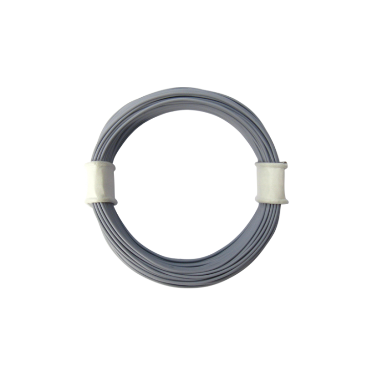 Schönwitz 50340 10 Meter Ring Miniaturkabel Litze hochflexibel LIFY 0,04mm² grau