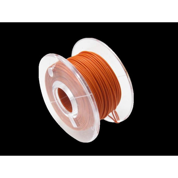 Schönwitz 50942 10 Meter Spule Mikrokabel Litze flexibel FEP 0,014mm² orange