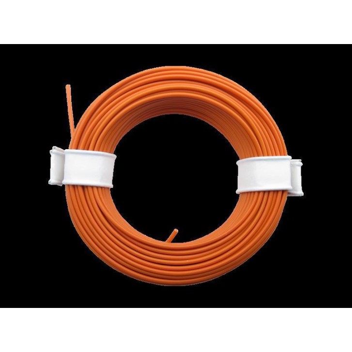 Schönwitz 50959 10 Meter Ring Miniaturkabel Litze flexibel LIY 0,14mm² orange